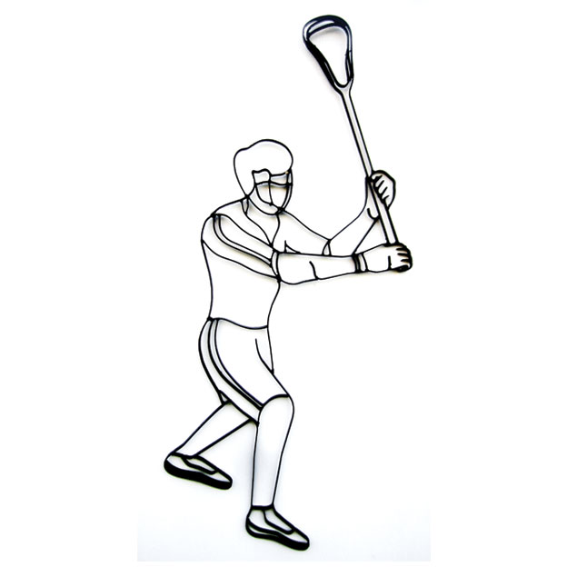 Lm-0942 Male Lacrosse Player - 40 X 16 X 0.5 In.