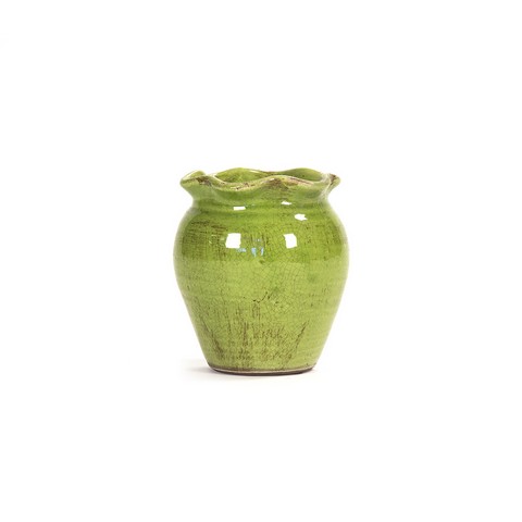 7153 Green Ceramic Bowl, Green - 7 X 8 X 7 In.