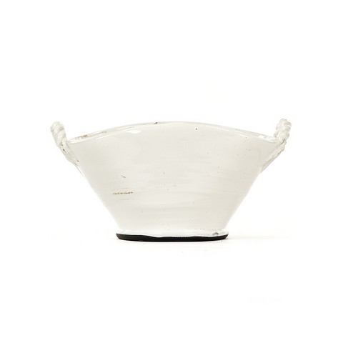 7185 White Ceramic Bowl, White - 19 X 10 X 11 In.
