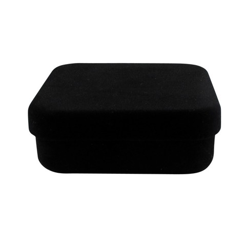 Black Velour Jewelry Box, 4 X 4 In.