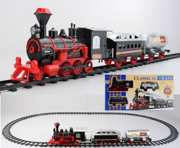 13-piece Battery Operated Lighted & Animated Christmas Express Train Set