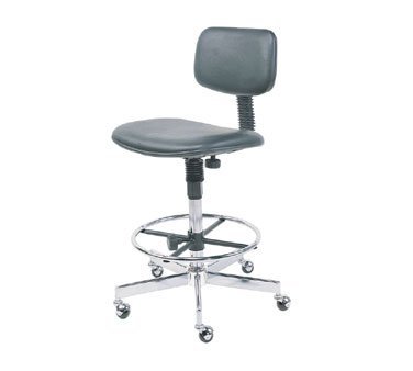 Sc22bk Adjustable Swivel Chair Without Arms, Black