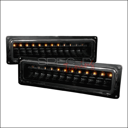 Led Bumper Lights For 88 To 98 Chevrolet C10, Black - 10 X 12 X 18 In.
