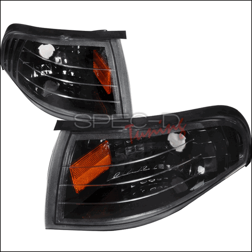 Corner Lights For 94 To 98 Ford Mustang, Black - 10 X 12 X 18 In.