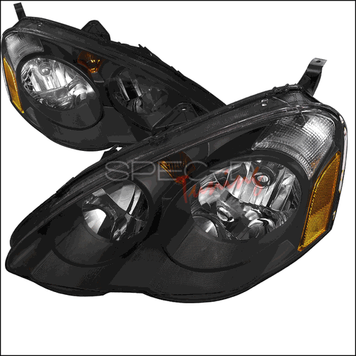 02-04 Acura Rsx Headlights For 02 To 04 Acura Rsx, Black - 13 X 20 X 25 In.
