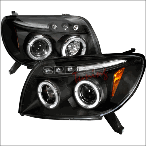 Halo Led Projector Headlights For 03 To 05 Toyota 4runner, Black - 18 X 17 X 22 In.