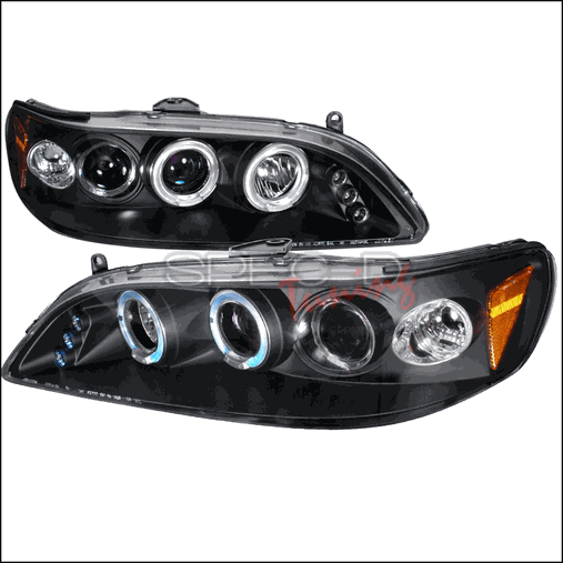 Halo Led Projector Headlight For 98 To 02 Honda Accord, Black - 11 X 21 X 26 In.
