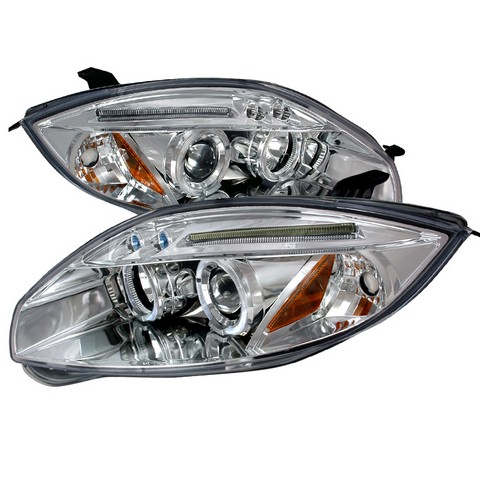 Halo Led Projector Headlights For 06 To 08 Mitsubishi Eclipse, Chrome - 13 X 25 X 26 In.