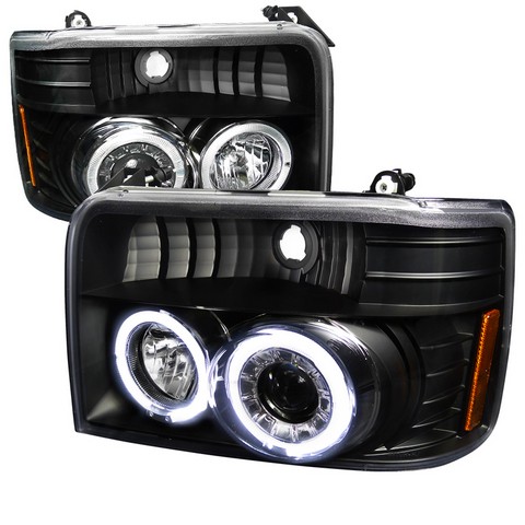 2lhp-f15092jm-v2-tm Halo Projector Headlight For 92 To 96 Ford F150, Black - 10 X 21 X 27 In.