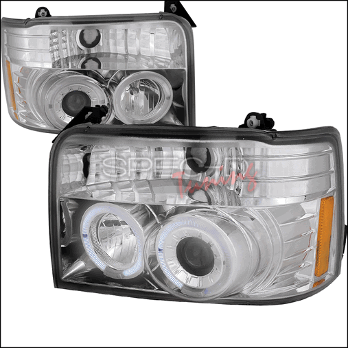 Projector Headlights For 92 To 96 Ford F150, Chrome - 11 X 20 X 22 In.