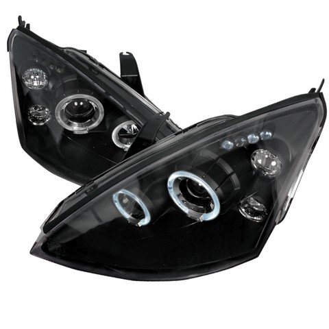 2lhp-foc00jm-tm Halo Led Projector Headlights For 00 To 04 Ford Focus, Black - 10 X 25 X 26 In.