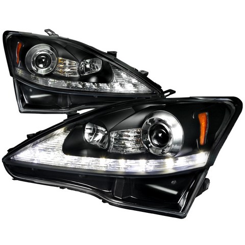 2lhp-is25006jm-tm Led Projector Headlight For 06 To 09 Lexus Is250, Black - 12 X 24 X 28 In.