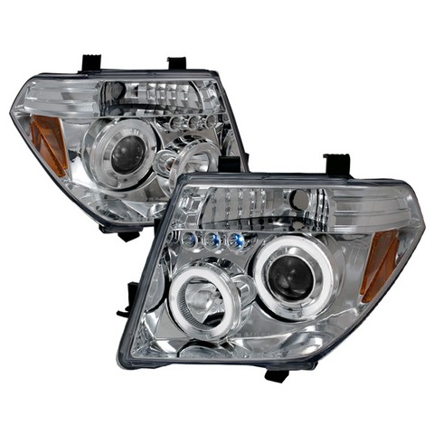 2lhp-path05-tm Halo Led Projector Headlights For 05 To 08 Nissan Pathfinder, 10 X 21 X 27 In. - Chrome