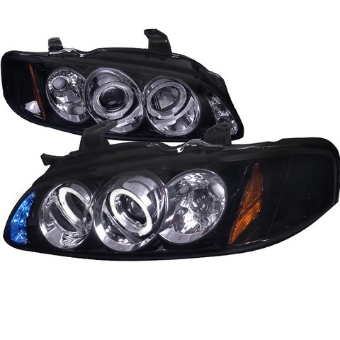 2lhp-sen00g-tm Halo Led Projector Gloss Black Housing Headlight With Smoke For 00 To 03 Nissan Sentra, 11 X 20 X 25 In.
