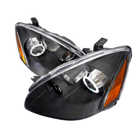 4lhp-alt02jm-ks Ccfl Halo Projector Headlights For 02 To 04 Nissan Altima, Black - 25 X 22 X 15 In.