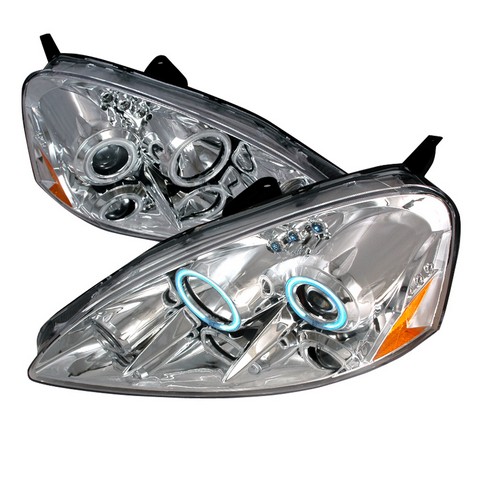 Ccfl Halo Projector Headlights For 05 To 06 Acura Rsx, Chrome - 27 X 14 X 28 In.