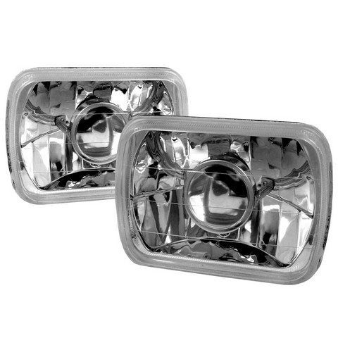 7 X 6 Projector Headlights For All, Chrome - 10 X 10 X 12 In.