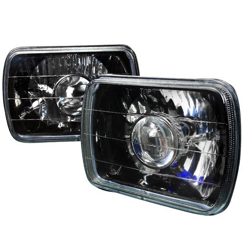 7 X 6 Projector Headlights For All, Black - 10 X 10 X 12 In.