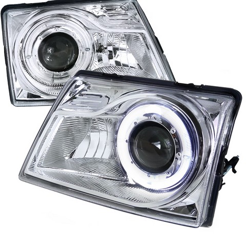 Halo Projector Headlight For 98 To 00 Ford Ranger, Chrome - 9 X 12 X 14 In.