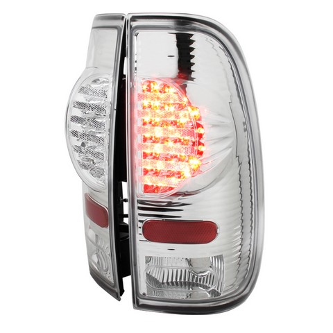 Led Tail Lights For 97 To 03 Ford F150, Chrome - 10 X 10 X 17 In.
