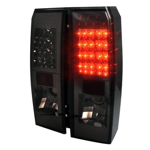 Led Tail Lights For 05 To 10 Hummer H3, Smoke - 10 X 19 X 25 In.