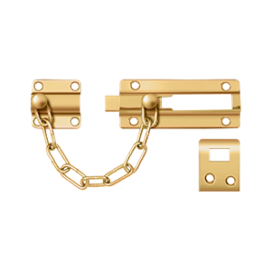 Cdg35cr003 Door Guard Chain - Doorbolt, Lifetime Brass - Solid Brass