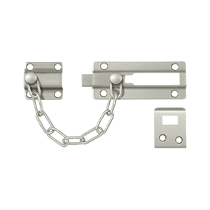 Cdg35u15 Door Guard Chain - Doorbolt, Satin Nickel - Solid Brass