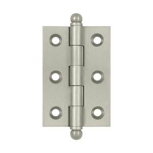 Ch2517u15 2.5 X 1.68 In. Hinge With Ball Tips, Satin Nickel - Solid