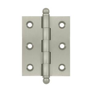 Ch2520u15 2.5 X 2 In. Hinge With Ball Tips, Satin Nickel - Solid
