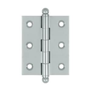 Ch2520u26 2.5 X 2 In. Hinge With Ball Tips, Bright Chrome - Solid