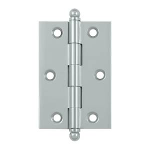 Ch3020u26 3 X 2 In. Hinge With Ball Tips, Bright Chrome - Solid