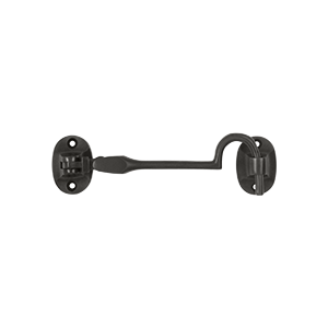 4 In. British Style Cabin Hooks, Oil Rubbed Bronze - Solid