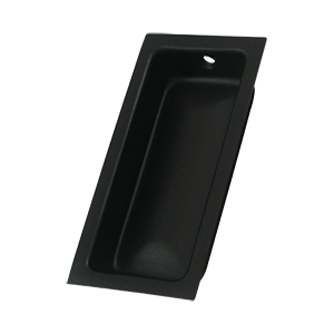 Large Flush Pull- Black - Solid