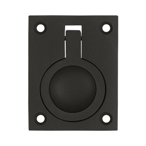 2.5 X 1.87 In. Flush Ring Pull, Oil Rubbed Bronze - Solid