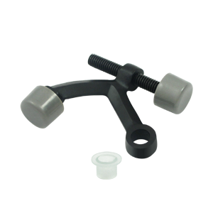 Hinge Mounted Pin Stop, Black - Solid