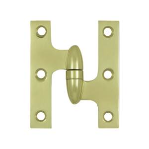 Ok3025b3unl-r 3 X 2.5 In. Olive Knuckle Hinge, Unlacquered Bright