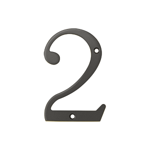 Rn42u10b 4 In. House Numbers, Oil Rubbed Bronze - Solid Brass