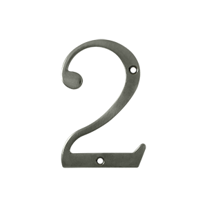 Rn4-2u15a 4 In. House Numbers, Antique Nickel - Solid Brass