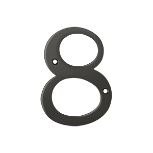 Rn48u10b 4 In. House Numbers, Oil Rubbed Bronze - Solid Brass