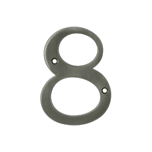 Rn4-8u15a 4 In. House Numbers, Antique Nickel - Solid Brass