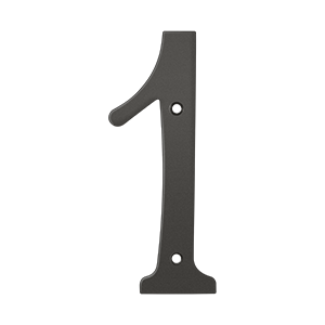 Rn61u10b 6 In. House Numbers, Oil Rubbed Bronze - Solid Brass
