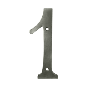 Rn6-1u15a 6 In. House Numbers, Antique Nickel - Solid Brass
