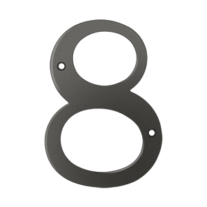 Rn68u10b 6 In. House Numbers, Oil Rubbed Bronze - Solid Brass