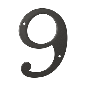 Rn69u10b 6 In. House Numbers, Oil Rubbed Bronze - Solid Brass
