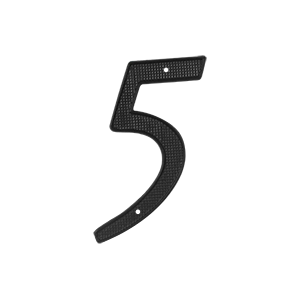 Rnz45 4 In. House Numbers, Black - Zinc
