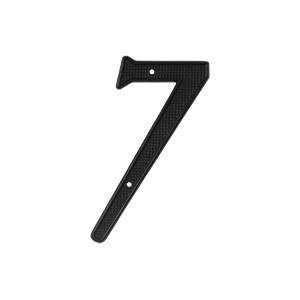 Rnz47 4 In. House Numbers, Black - Zinc