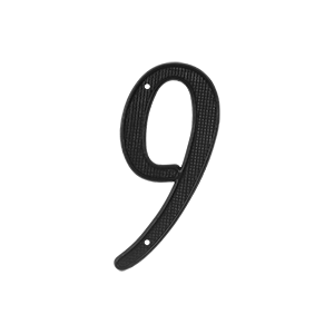 Rnz49 4 In. House Numbers, Black - Zinc