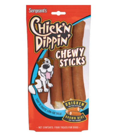 Chicken & Brown Rice Dog Chewy Sticks, 4 Count - Case Of 12