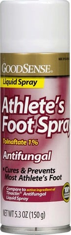 Good Sense Athletes Tolnaftate 1 Perceont Antifungal Foot Spray, 5.3 Oz - Case Of 12