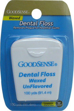 Good Sense Waxed Dental Floss, 100 Yards - Case Of 36